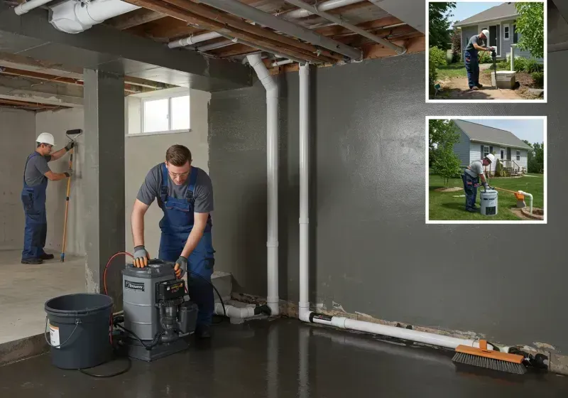 Basement Waterproofing and Flood Prevention process in Concord, MI